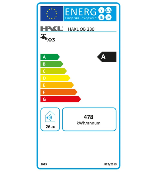 Hakl HK OB 330 elektrická priamoohrevná vodovodná batéria, ramienko otočné o 360°, 3,3kW, chróm